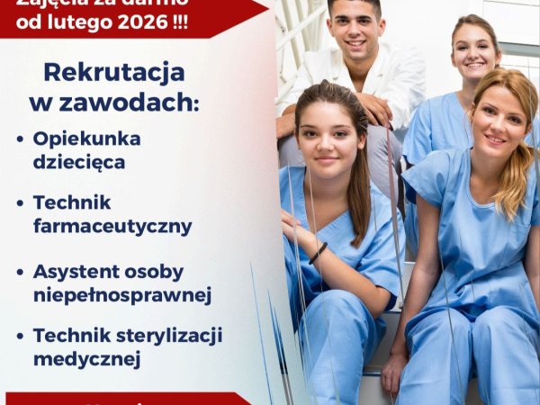 Rekrutacja trwa! Zapisz się i zacznij naukę w lutym 2026!